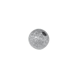 Diamantierte Perle, 8mm &oslash;, Loch &oslash; 1,8mm, SB-Btl 8St&uuml;ck, silber