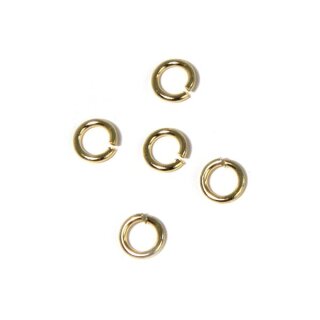 Ringel, rund, 4,6mm &oslash;, 1mm, SB-Btl 30St&uuml;ck, gold