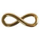 Metall-Zierelement Infinity, 1,1x2,9cm, 2 L&ouml;cher...