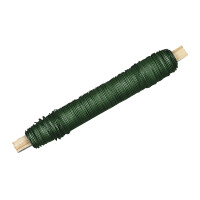 Blumendraht, Holzwickel, SB-Btl 100g, d.grün, 0,65 mm ø