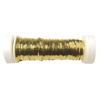 Brillantdraht, flach, 1 mm ø, SB-Btl. 1 Spule à 20 m, gold
