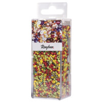 Pailletten-,Glasperlenmix und Draht, 90g Mix u. Draht 50mx0,3mm