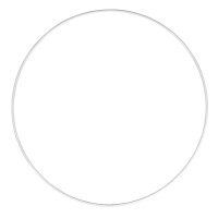 Metallringe, beschichtet, weiß, 35 cm ø