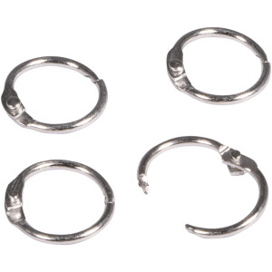 Metallringe zum &Ouml;ffnen, 17 mm &oslash; innen, SB-Btl 12St&uuml;ck