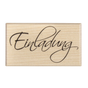H.- Stempel Einladung, 4x7cm, Art.14181
