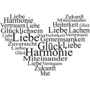 Stempel ,  Herz - Liebe,Gl&uuml;ck, Harmonie ...,5x7 cm