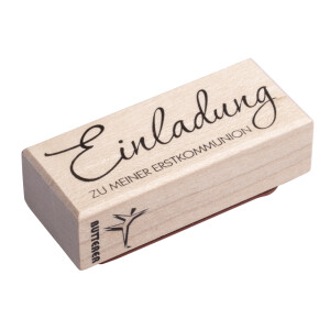 Stempel Einladung Erstkommunion, 3x7cm