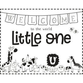 Stempel Welcome Little one, 10x8cm