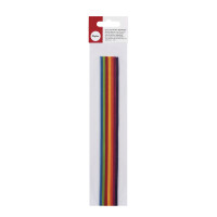 Wachs-Zierstreifen Regenbogen, 2 mm, 23 cm, SB-Btl. 14 Stück