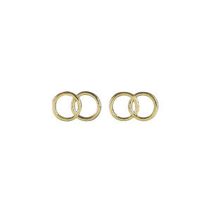 Wachsmotiv: Eheringe, 2,5 cm ø, SB-Btl. 2 Paar, gold