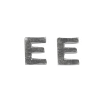 Wachsbuchstaben -E-, 9mm, SB-Btl 2Stück, silber