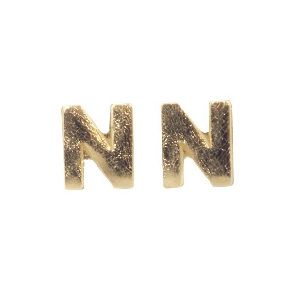 Wachsbuchstaben -N-, 9mm, SB-Btl 2Stück, gold