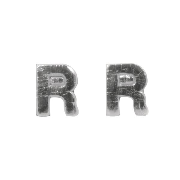Wachsbuchstaben -R-, 9mm, SB-Btl 2Stück, silber