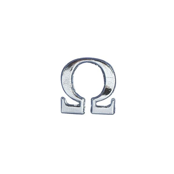 Wachsmotiv: Alpha + Omega, 2,5cm, SB-Btl 2Stück, silber
