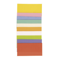 Wachsfolie Pastellset, 10x5cm, 10 Farben sort., SB-Btl 10Stück