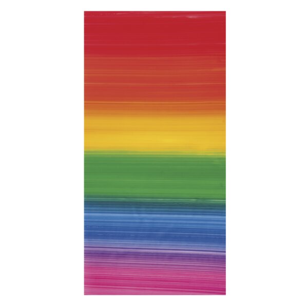 Wachsfolie-Regenbogen, 20x10cm, Querstreifen, SB-Btl 1Stück, regenbogen