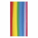 Wachsfolie-Regenbogen, 20x10cm, Längsstreifen, SB-Btl 1Stück, regenbogen