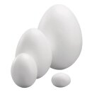 Styropor-Eier, voll, Höhe 10 cm