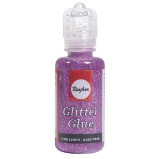 Glitter-Glue metallic, Flasche 20 ml, hot-pink