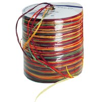 Raffia-Multi-Bast, multifarben, 50 m Rolle