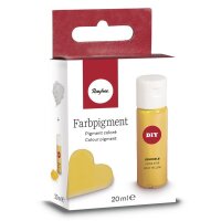 Farbpigment, PET Flasche, SB-Box 20ml, goldgelb