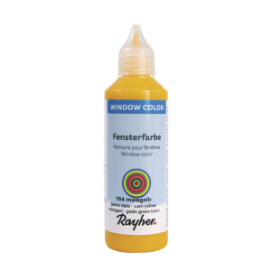 Fensterfarbe easy paint, Flasche 80 ml, maisgelb