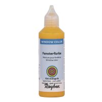 Fensterfarbe easy paint, Flasche 80 ml, maisgelb