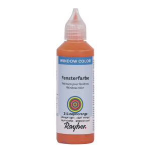 Fensterfarbe easy paint, Flasche 80 ml, capriorange