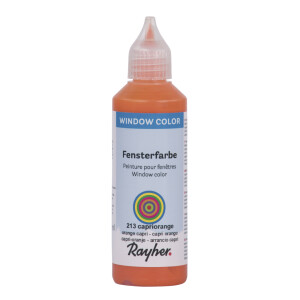 Fensterfarbe easy paint, Flasche 80 ml, capriorange