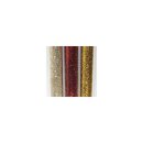 Fein-Flitter, Blisterkarte, 3 Farben &agrave; 3 g, gold/silber/rot