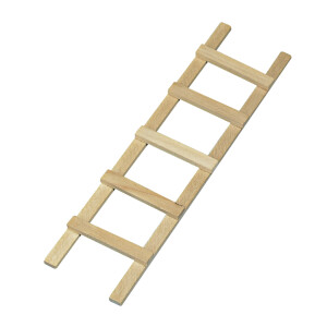 Holzleiter, 13,5cm, 5 Sprossen, SB-Btl 1Stück
