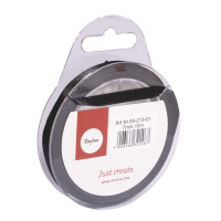 Satinband, 7mm, SB-Rolle 10m, schwarz