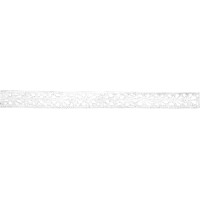 Baumwoll- Bordüre Lorena, 1cm, SB-Holzkarte 3m, weiß