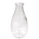 Glas Vase, 7cm &oslash;, 14cm, mit Punkte