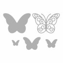 Stanzschabl. Set: Whimsical Butterflies, SB-Btl 5St&uuml;ck, 1,3-4,5cm