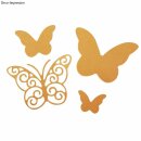 Stanzschabl. Set: Whimsical Butterflies, SB-Btl 5Stück, 1,3-4,5cm
