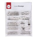 Clear Stamp Weihnachten/Winter, 96,5x91x3,2mm