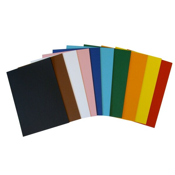 aus - Tonzeichenpapier, DIN A4 100 Bogen in 10 Farben sort.