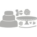 Stanzschablone: Wedding Cake, 5,9x7cm, SB-Btl 8Stück