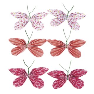 Deko-Sticker: Papier-Schmetterlinge