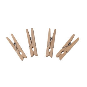 Holz-Wäscheklammern, 4,5 cm