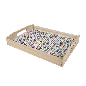 Holz-Tablett-Set, 2 Gr&ouml;&szlig;en, 30x20 cm, 39x28 cm