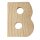 Holzbuchstaben, 5x1cm, B
