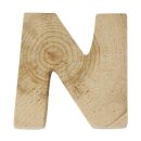 Holzbuchstaben, 5x1cm, N