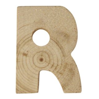 Holzbuchstaben, 5x1cm, R