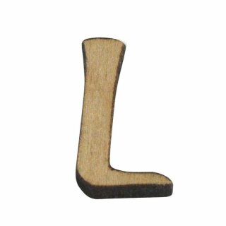 Holz-Buchstabe, 2 cm, L