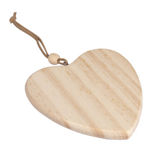 Holz Anh&auml;nger:Herz FSC MixCredit, 10cm &oslash;