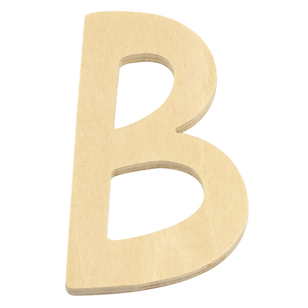 Holz- Buchstabe B,FSC Mix Credit, 6cm ø