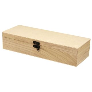 Holz Boxen-Set quadratisch FSC MixCredit, 1 Box á 32x12x7cm/3 Boxen á 10x10x6cm