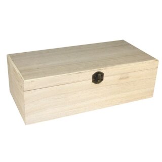Holz Box FSC Mix Credit, 32x15x10cm, Spiegel+Fotorahmen, 4 F&auml;cher